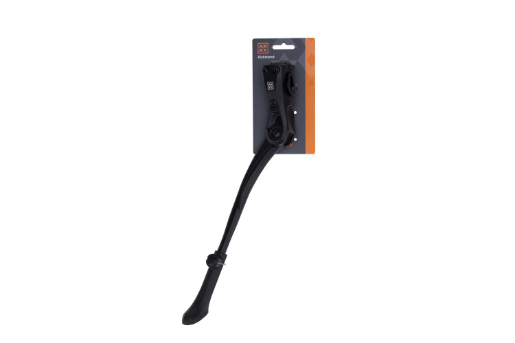 Подножка AXXY Kick, 24"-29", задняя, алюминий, 1 точка крепления, черный