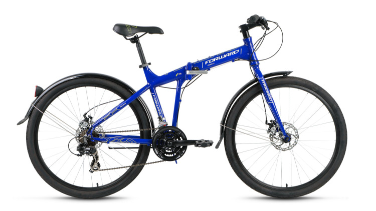 велосипед FORWARD TRACER 2.0 disc скл. алюм. (26'' 21ск. рост 17") синий