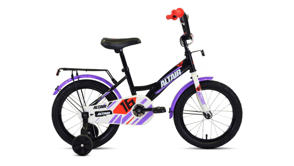 велосипед ALTAIR KIDS 14 (14" 1 ск.) 2019-2020, черный/белый