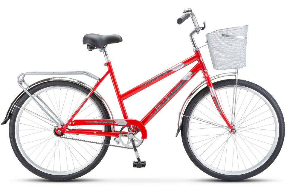 Велосипед STELS Navigator-205 C 26" (19" Красный) Z010 с корзинкой QR
