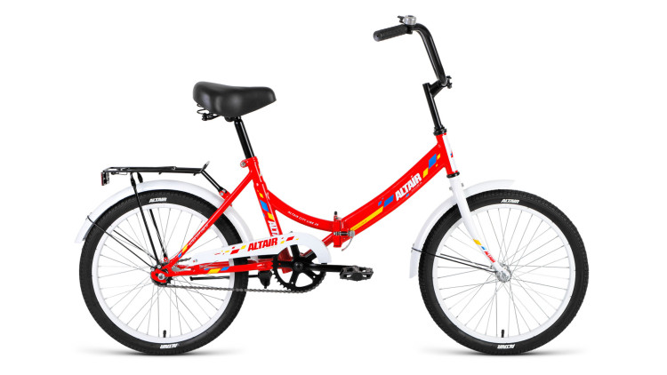 велосипед ALTAIR City 20 скл. (20'' 1ск) красный/белый 2018