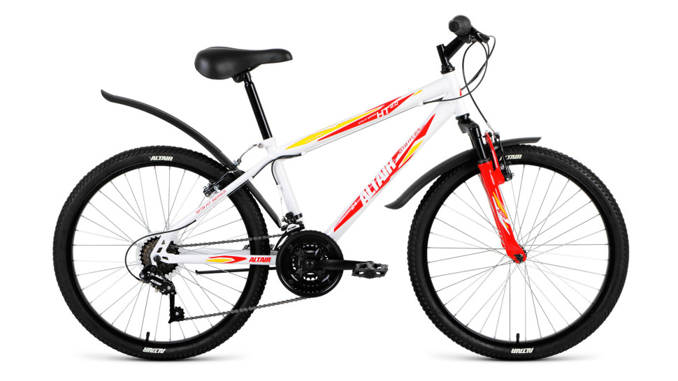 велосипед ALTAIR MTB HT 24 2.0 (24" 18 ск. рост 14") белый 2018