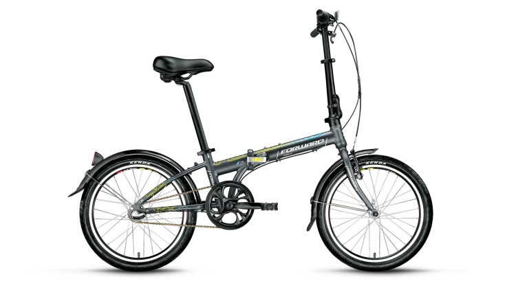 велосипед FORWARD ENIGMA 3.0 скл. (20'' 3ск.) черный матовый