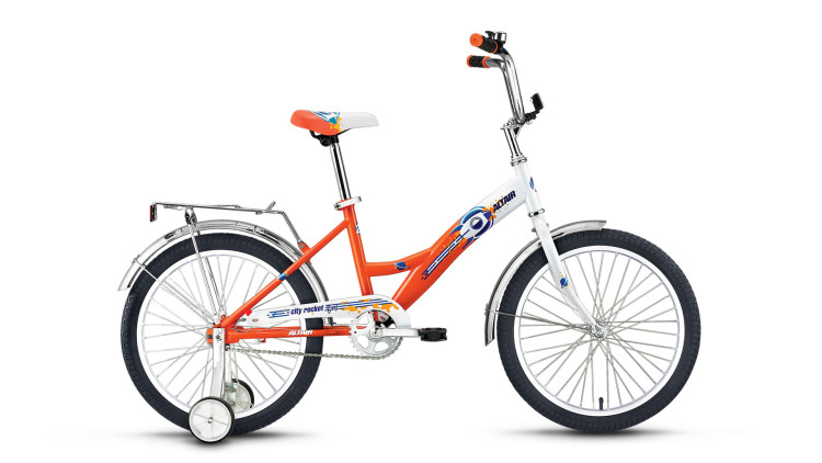 велосипед ALTAIR City boy 20 (20'' 1ск.) белый / оранжевый