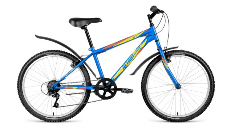 велосипед ALTAIR MTB HT 24 1.0 (24" 6 ск. рост 14") синий матовый 2018