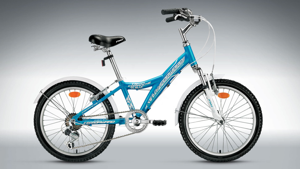 велосипед FORWARD COMANCHE 1.0 алюм. женский дизайн (20"" 6ск) синий мат.