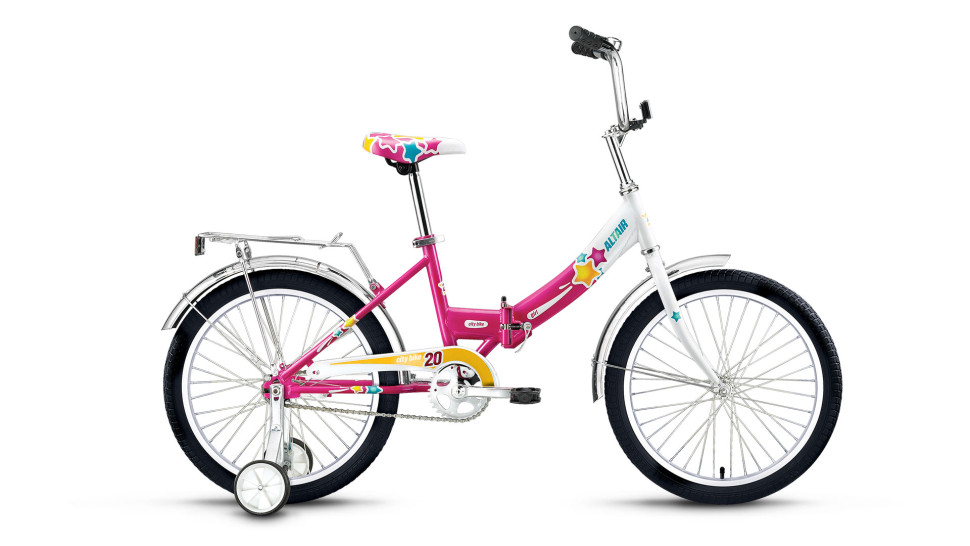 велосипед ALTAIR City girl 20 (20" 1ск) белый / фуксия 2017