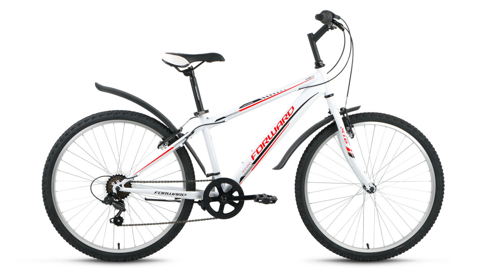 велосипед FORWARD FLASH 1.0 (26'' 6cк) белый