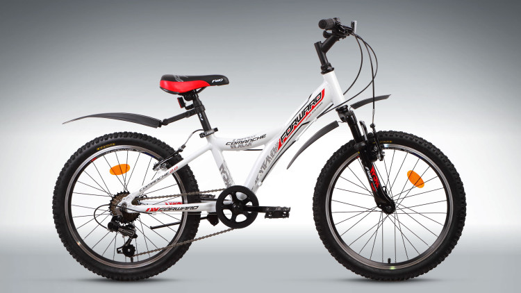 велосипед FORWARD COMANCHE 2.0 алюм. мужской дизайн (20'' 6ск) белый