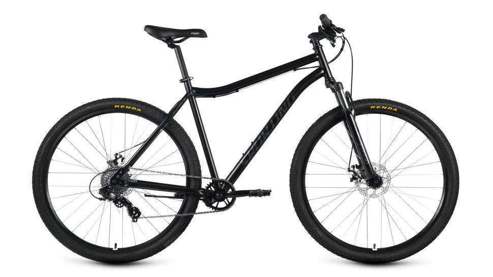 Велосипед FORWARD SPORTING 29 2.0 D (29" 8 ск. рост. 21") 2023, черный/темно-серый QR