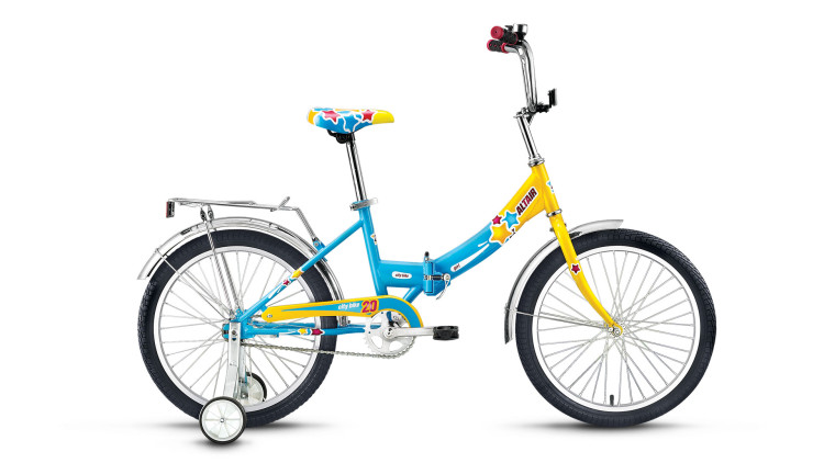 велосипед ALTAIR City girl 20 (20" 1ск) желтый / синий