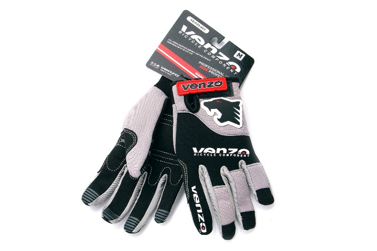 Перчатки VZ-F29-001, Full Fingler Glove, серые, M, VENZO