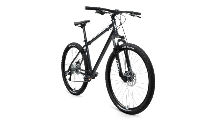 Велосипед FORWARD SPORTING 27,5 2.2 disc (27,5" 8 ск. рост 17") 2020-2021, черный/белый