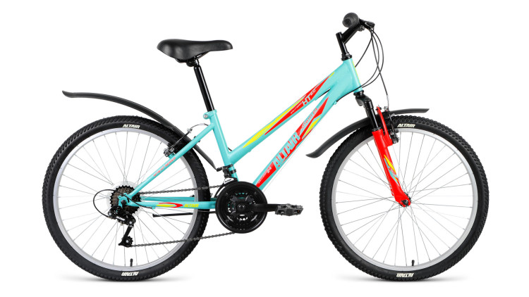 велосипед ALTAIR MTB HT 24 2.0 Lady (24" 18 ск. рост 14") зеленый матовый 2018