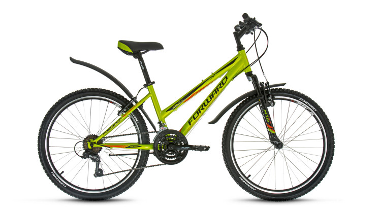 велосипед FORWARD TITAN 2.0 low (24" 18ск) зеленый 2018