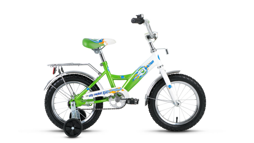 велосипед ALTAIR City boy 14 (14'' 1ск) белый / зеленый