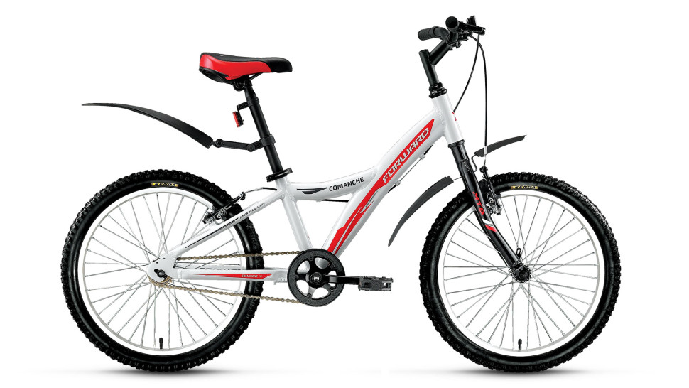 велосипед FORWARD COMANCHE 1.0 алюм. (20" 1ск) белый 2018
