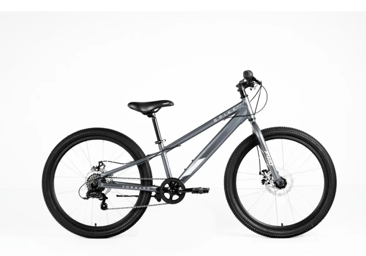 Велосипед FORWARD SPIKE CX 24 D (24" 7 ск. рост. 11") 2025, серый