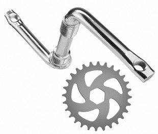 Шатун EAH-FOA-1/2-102-S со звездой (детский) 28T