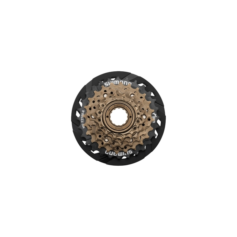 Звезда задняя, MF-TZ500-6, трещотка, 6 ск., 14-28, SHIMANO с защитой