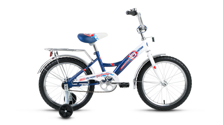 велосипед ALTAIR City boy 18 (18'' 1 cк) белый / синий 2017