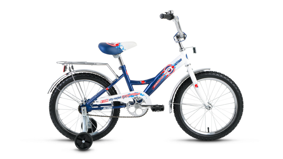 велосипед ALTAIR City boy 18 (18'' 1 cк) белый / синий 2017