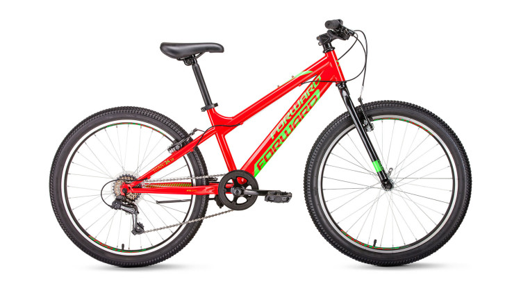 велосипед FORWARD TITAN 24 1.0 (24" 6 ск. рост 13") красный 2019
