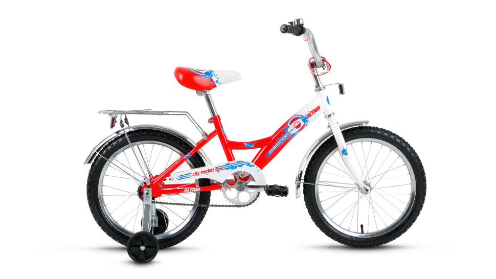 велосипед ALTAIR City boy 18 (18'' 1 cк) белый / красный 2017