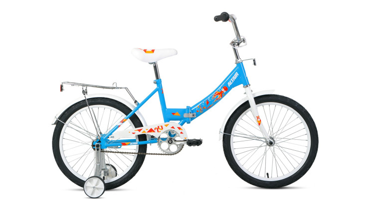 Велосипед ALTAIR CITY KIDS 20 Compact (20" 1 ск. рост 13" скл.) 2020-2021, голубой