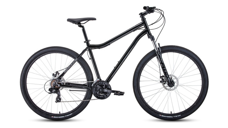 велосипед FORWARD SPORTING 29 2.0 disc (29" 21 ск. рост 19") 2019-2020, черный