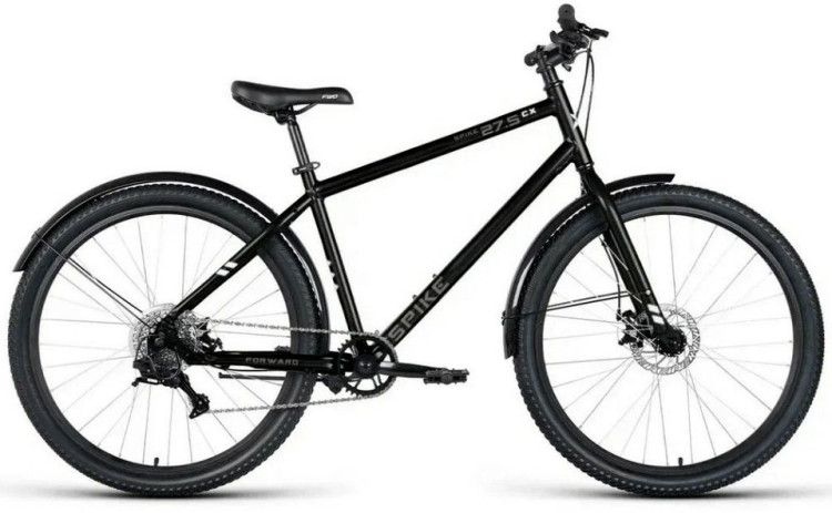 Велосипед FORWARD SPIKE CX 29 18" 2026 чёрный