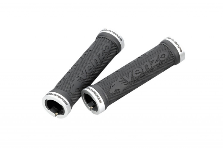 Ручки руля VENZO, VZ-E05-001, серебро кламп