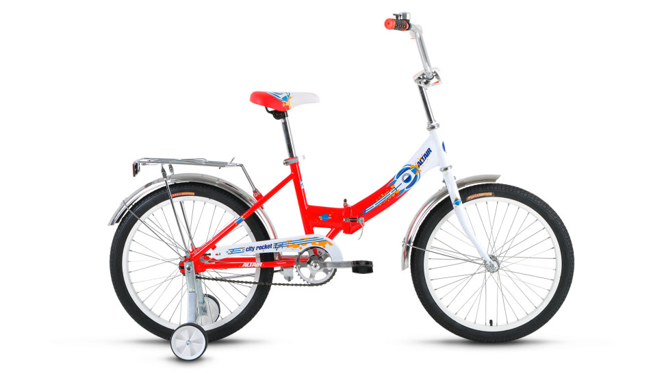 велосипед ALTAIR City boy 20 Compact скл. (20" 1ск) белый / красный 2017