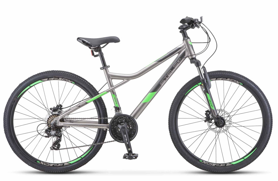 Велосипед STELS Navigator-610 D 26" (Рост 14" Серый/зелёный) V020
