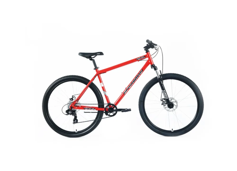 Велосипед FORWARD SPORTING SX 29 (8ск., 21") 2025, красный/серебристый