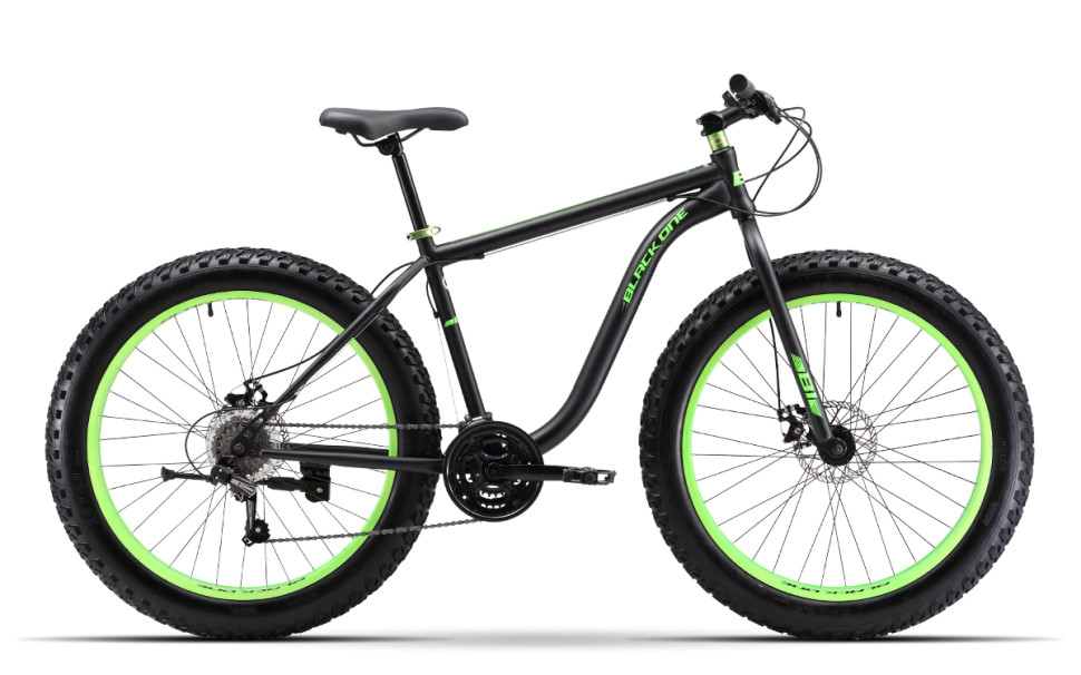 Велосипед Black One Monster 26 D черно/зеленый 18"