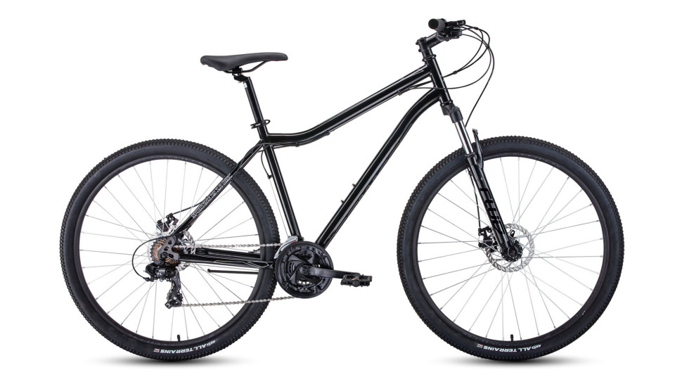 велосипед FORWARD SPORTING 29 2.0 disc (29" 21 ск. рост 21") 2019-2020, черный