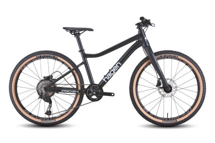 Велосипед Hagen Teen Pro 24 Carbon fork, 2025, черный, матовый, колесо 24, размер 2XS(13,5)