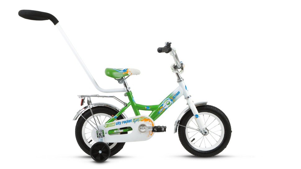 велосипед ALTAIR City boy 12 (12'' 1ск.) белый / зеленый 2016