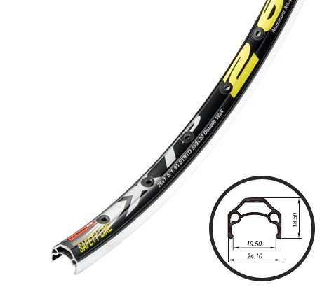 Обод, Двустеночный, XTB26, Под ободной тормоз, 26", 14G, 32 отв., WEINMANN