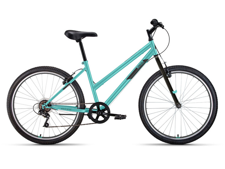 Велосипед ALTAIR MTB HT 26 low (26" 6 ск. рост. 15") 2022, мятный/черный