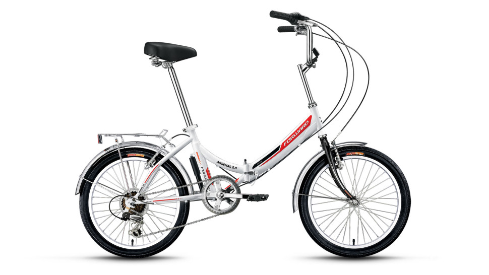 велосипед FORWARD ARSENAL 20 2.0 скл. (20'' 6ск.) белый 2019