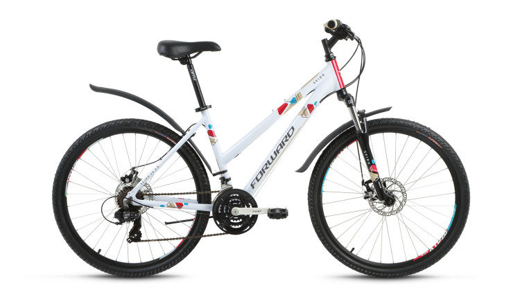 велосипед FORWARD SEIDO 26 2.0 disc алюм. (26" 21ск рост 17") белый