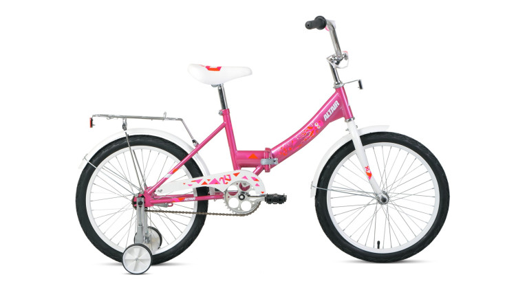 Велосипед ALTAIR CITY KIDS 20 Compact (20" 1 ск. рост 13" скл.) 2020-2021, розовый