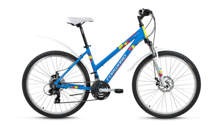 велосипед FORWARD SEIDO 26 2.0 disc алюм. (26" 21ск рост 17") синий матовый