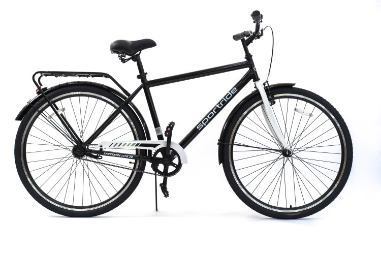 Велосипед SPORTRIDE CITY 28 (1 ск., рост 20") черный 2025