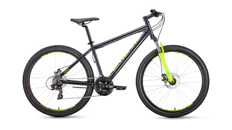 велосипед FORWARD SPORTING 27,5 2.0 disc (27,5" 21 ск. рост 19") серый 2019