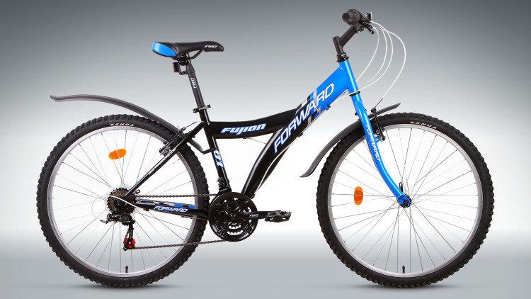 велосипед FORWARD FUJION 1.0 (26'' 18ск) синий / черный