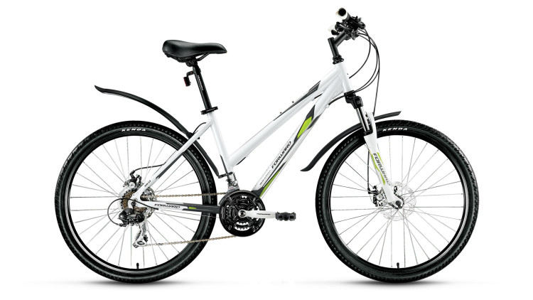 велосипед FORWARD JADE 2.0 disc алюм. (26" 21ск рост 15'') белый/серый 2016