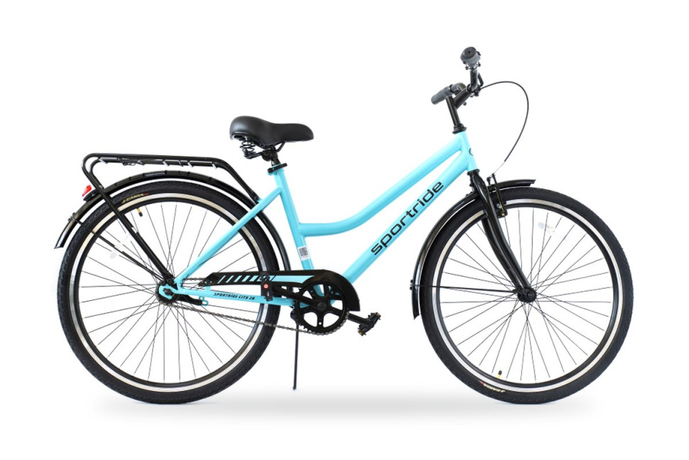 Велосипед SPORTRIDE CITY 26 (1 ск., рост OS) бирюзовый 2025